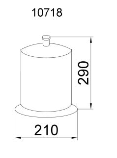 Ведро Boheme Puro хром 10718